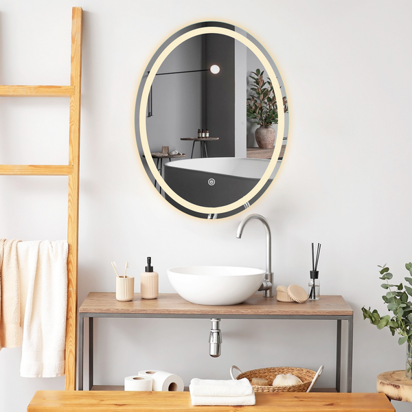 LED Lighted Oval Mirrors