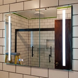 LED cabinet · guest bath