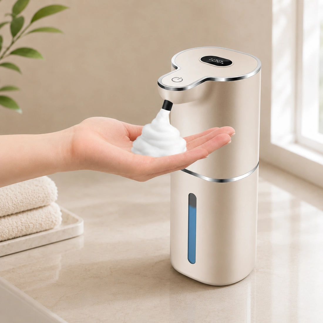 Touchless Soap Dispenser, Stainless Steel, Clog-Free