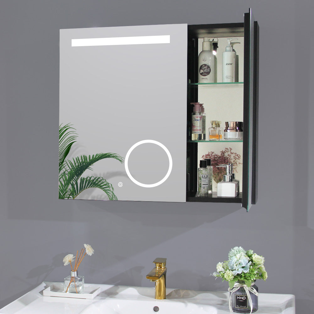 LED Lighted Medicine Cabinet Mirror with Magnifying