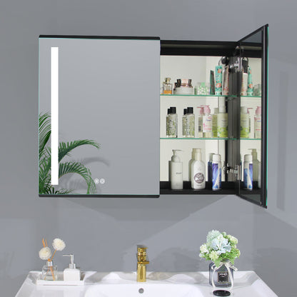 34x26 Medicine Cabinet Bathroom Mirror, Defogger