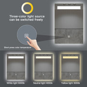 Frontlit LED Lighted Rectangle Bathroom Vanity Mirror