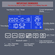 Round Bluetooth Speaker Music Call Vanity Mirror with Lights